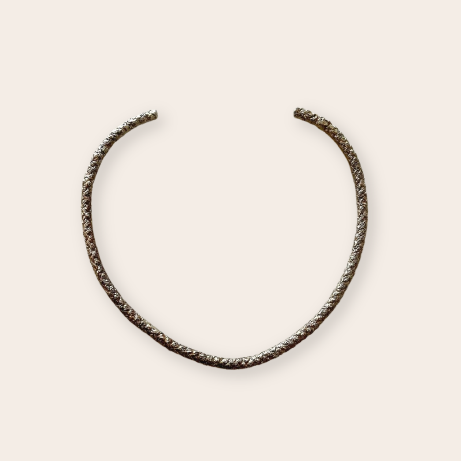 Silver Rope Collar Necklace