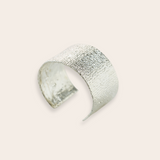 silver burlap cuff