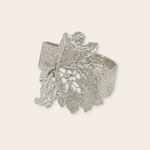 silver floral cuff - 800