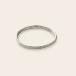 silver canvas stacking bangle