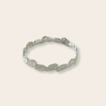 silver leaf bangle -330