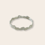 silver leaf bangle -330
