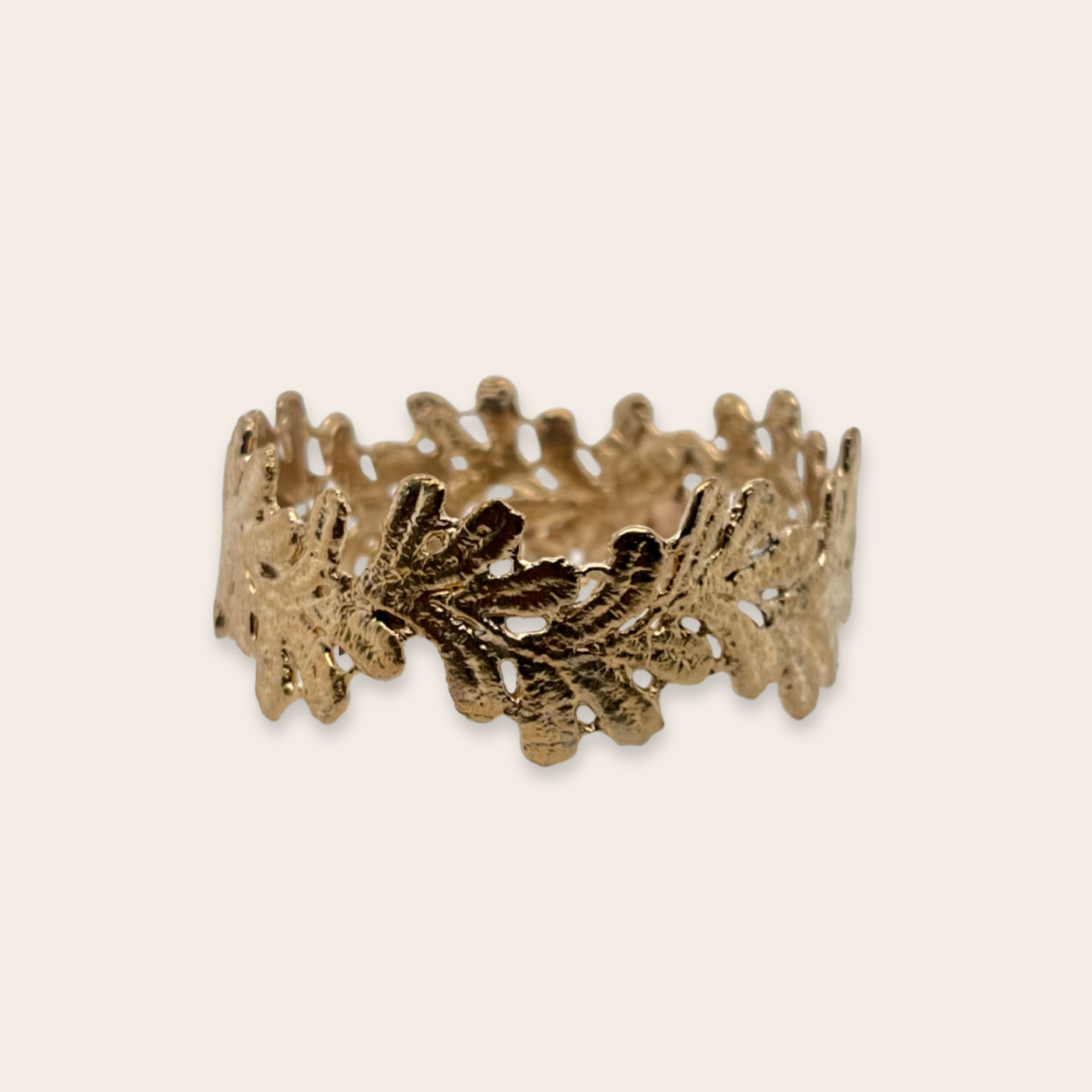 bronze leaf bangle