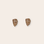 bronze leaf stud