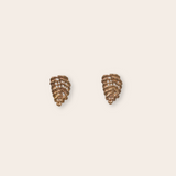 bronze leaf stud