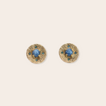 14k Yellow Gold Prong Set Star Sapphires with Princess Cut Sapphires