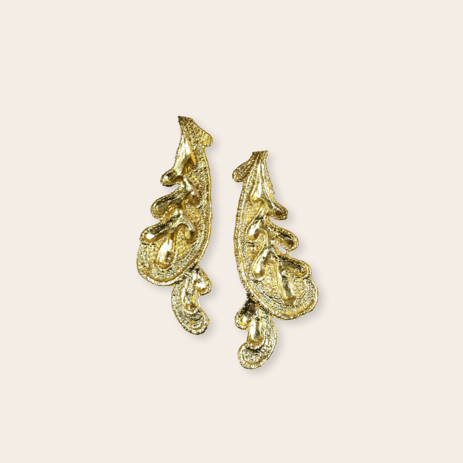 Gold Plate long satin stud