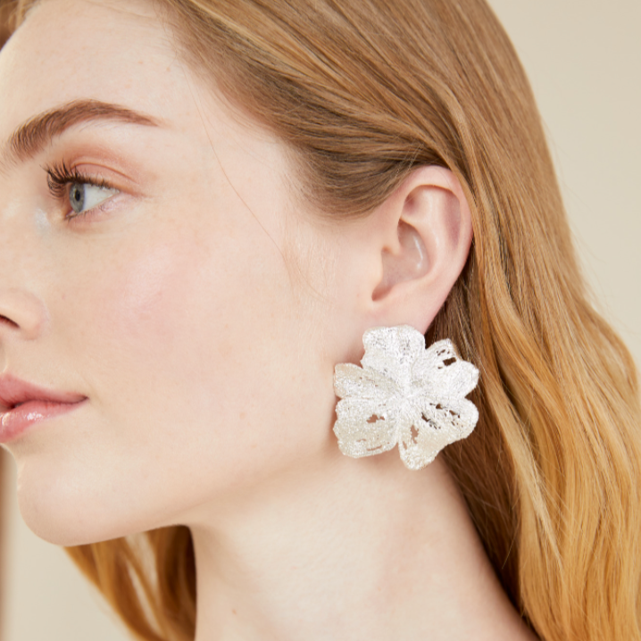 silver bowery earring