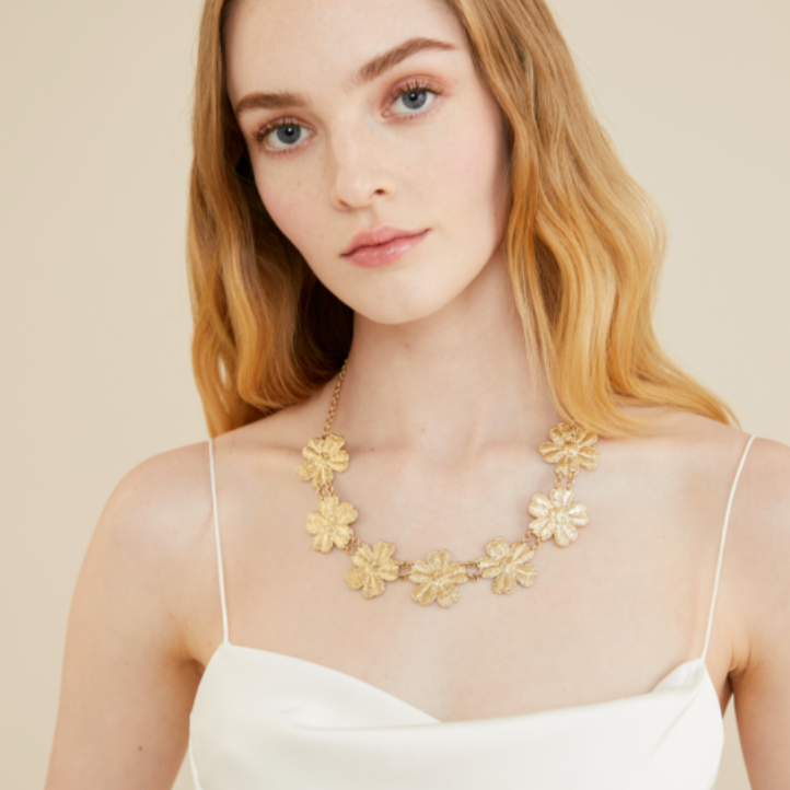 14k YG beaufort necklace
