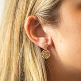 bronze foerster earring