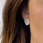 silver palmer earring