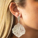 silver cedar earring