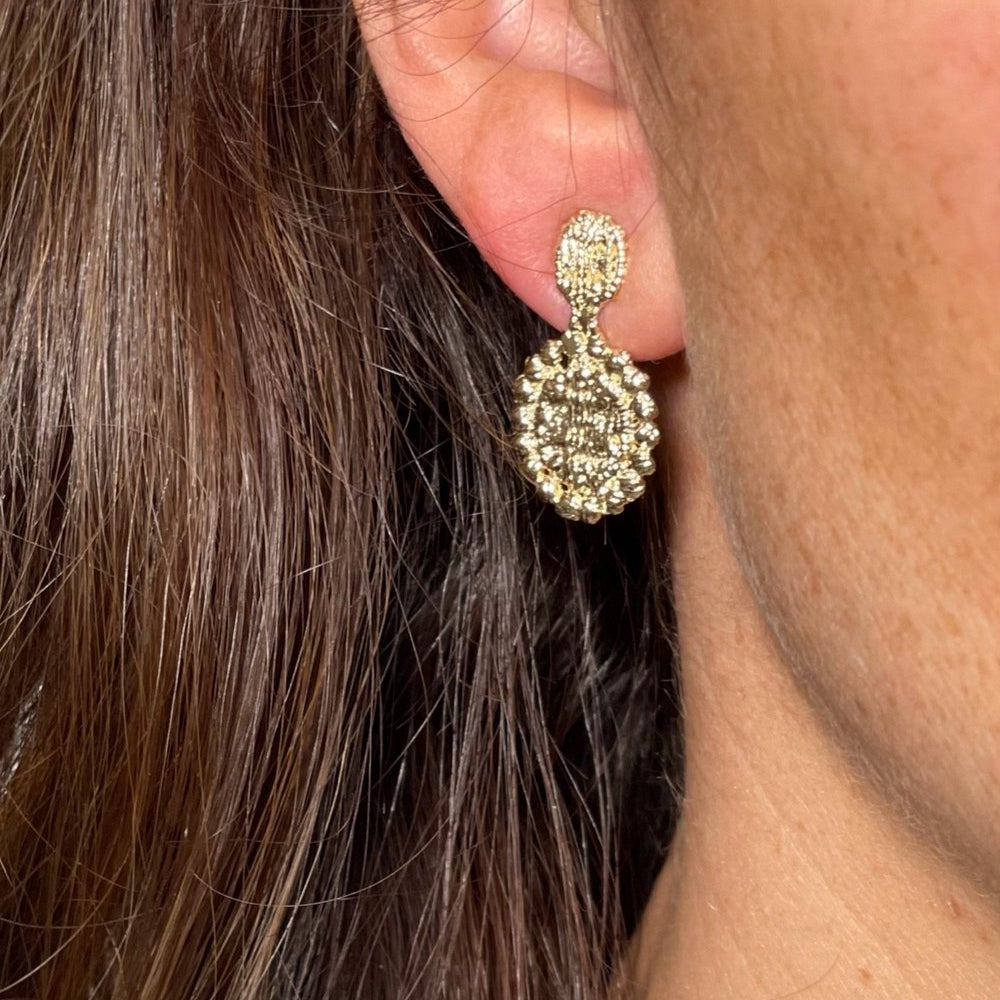 14k YG Foerster Earring