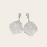 silver cedar earring