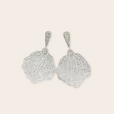 silver cedar earring