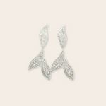 silver mulberry earring