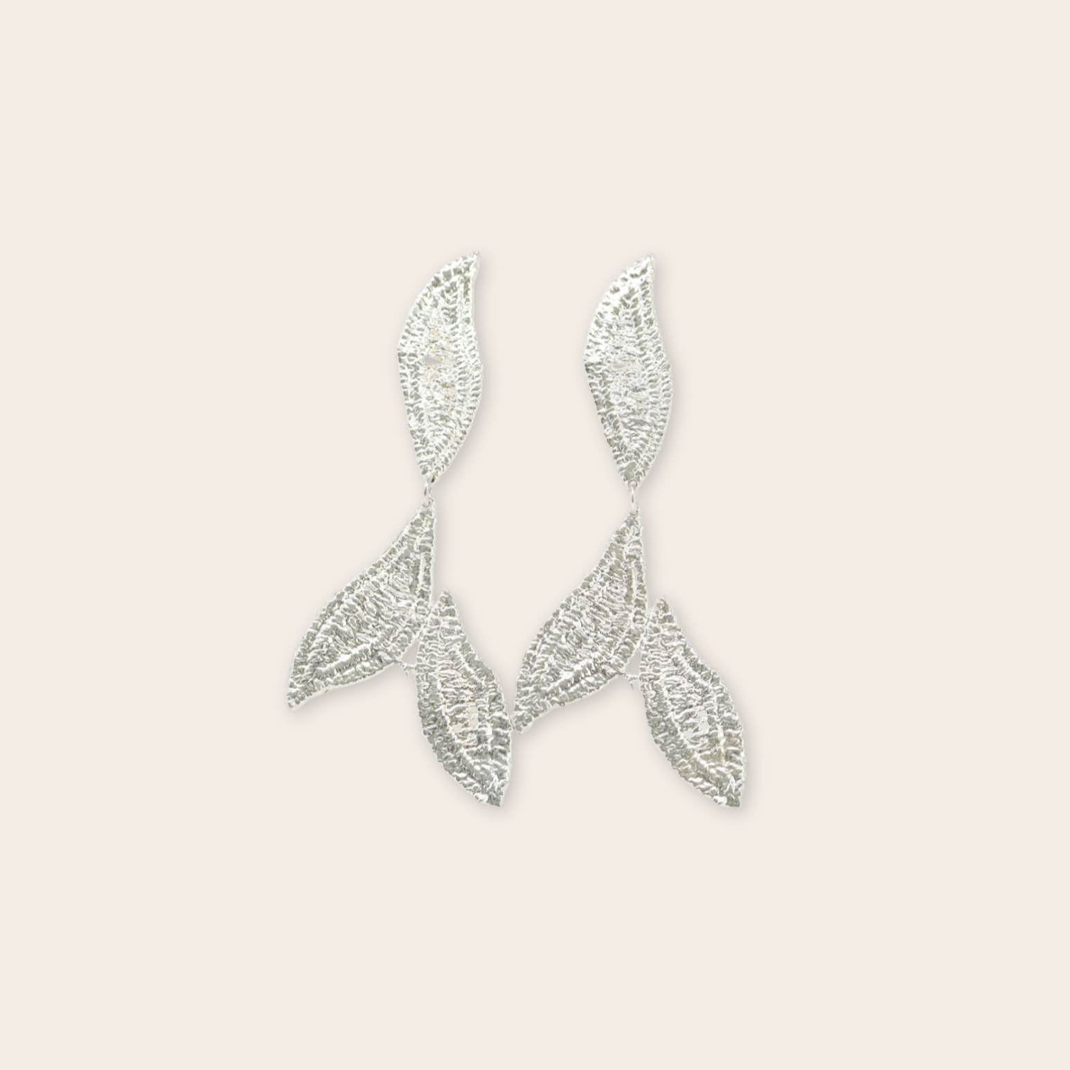silver mulberry earring