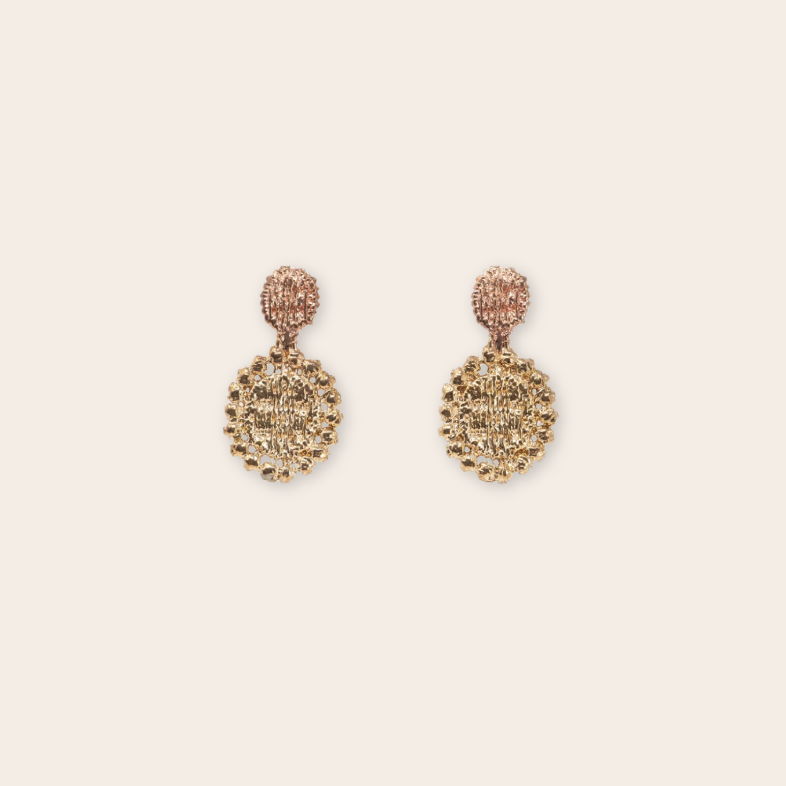 bronze foerster earring