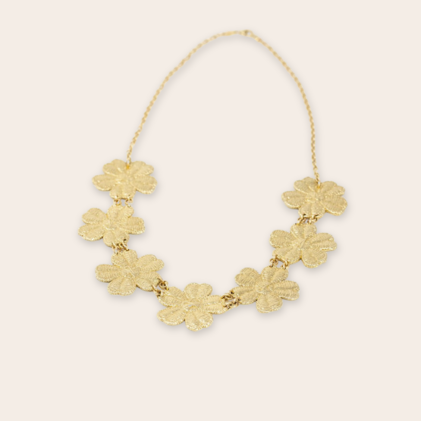 14k YG beaufort necklace