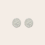 silver palmer earring