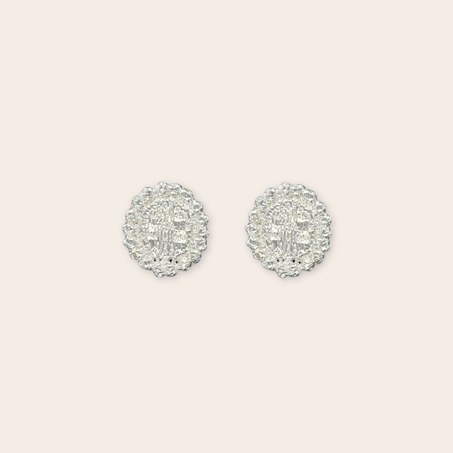 silver palmer earring