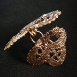 Handcrafted Lace Brooch Clasp - Bronze