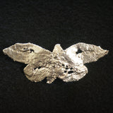 Small Antique Lace Butterfly Brooch - Silver