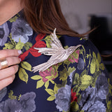 Silver Bird Brooch