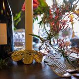 Brass Flower Lace Candlestick Holder