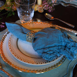 Brass Lace Circle Napkin Ring