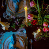 Brass Flower Lace Candlestick Holder