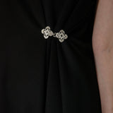 Lace Clover Brooch Clasp - Silver