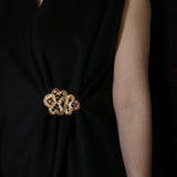 Handcrafted Lace Brooch Clasp - Bronze