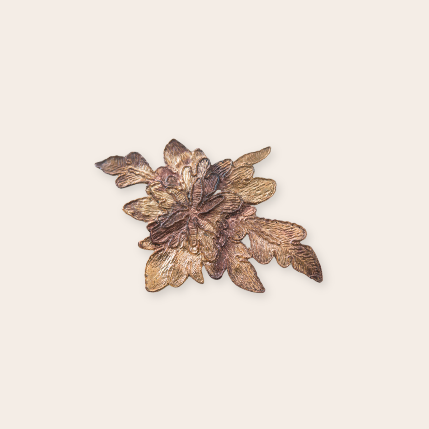 Bronze Amarylis Brooch