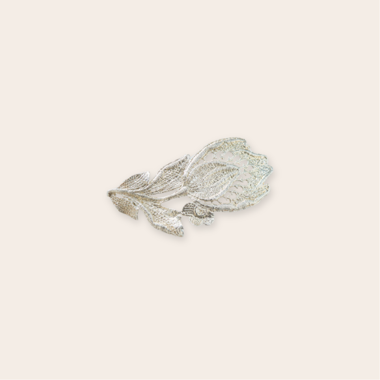 silver tulip brooch