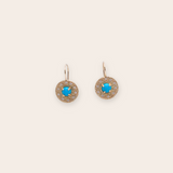 turquoise with diamonds