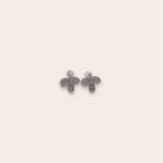 Silver Large Teardrop Post Earring