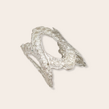 Silver Crochet Cuff
