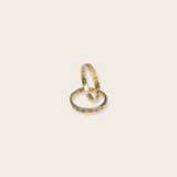 14k yg stacker saffron