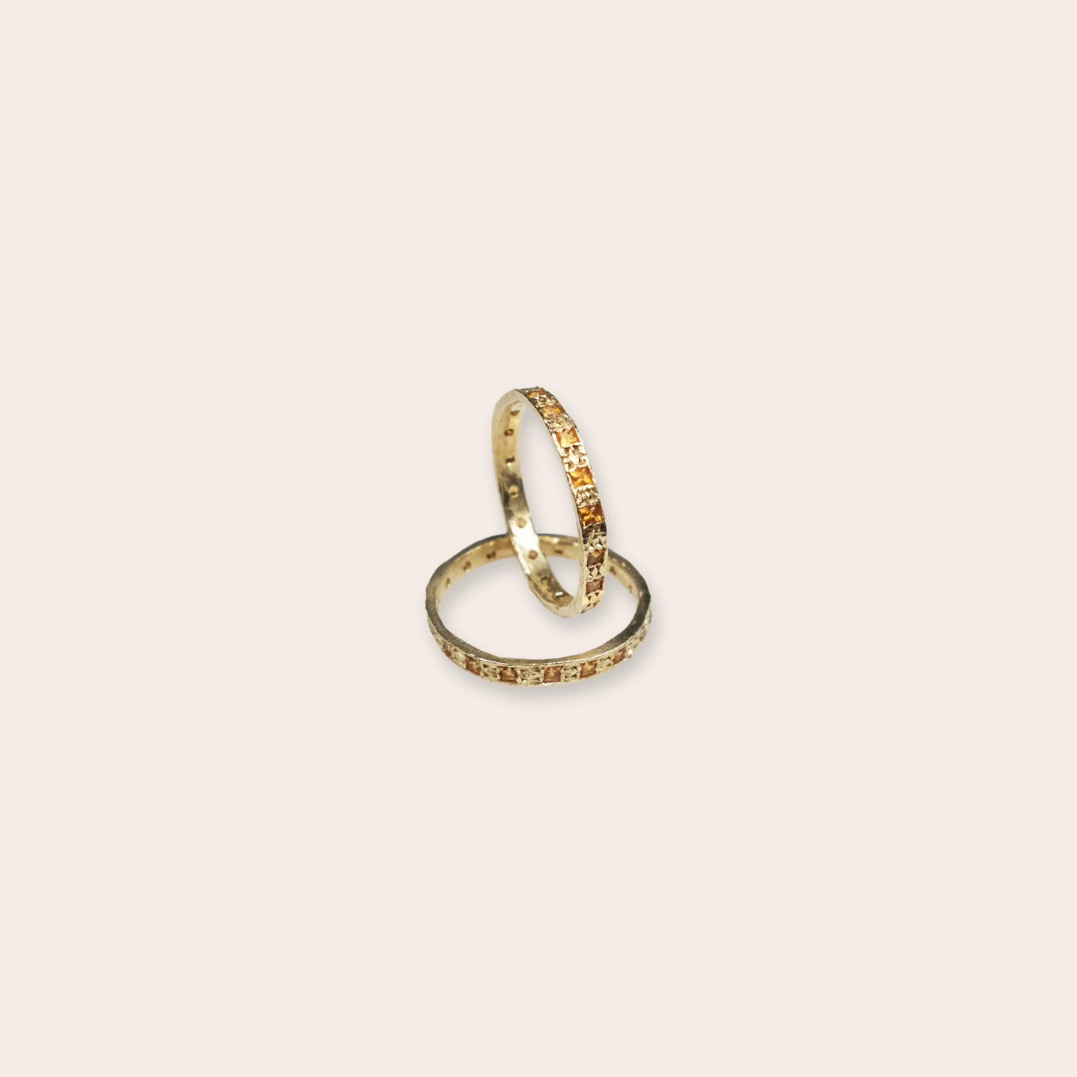 14k yg stacker saffron