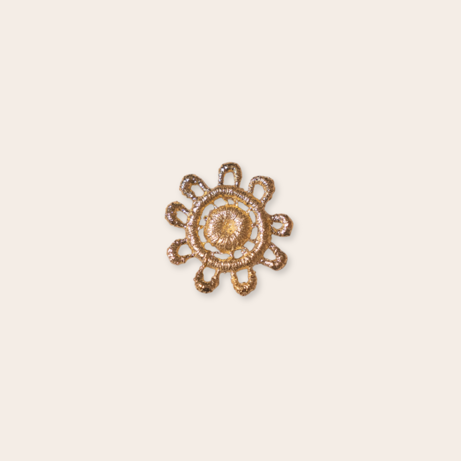 14k yg lace casting