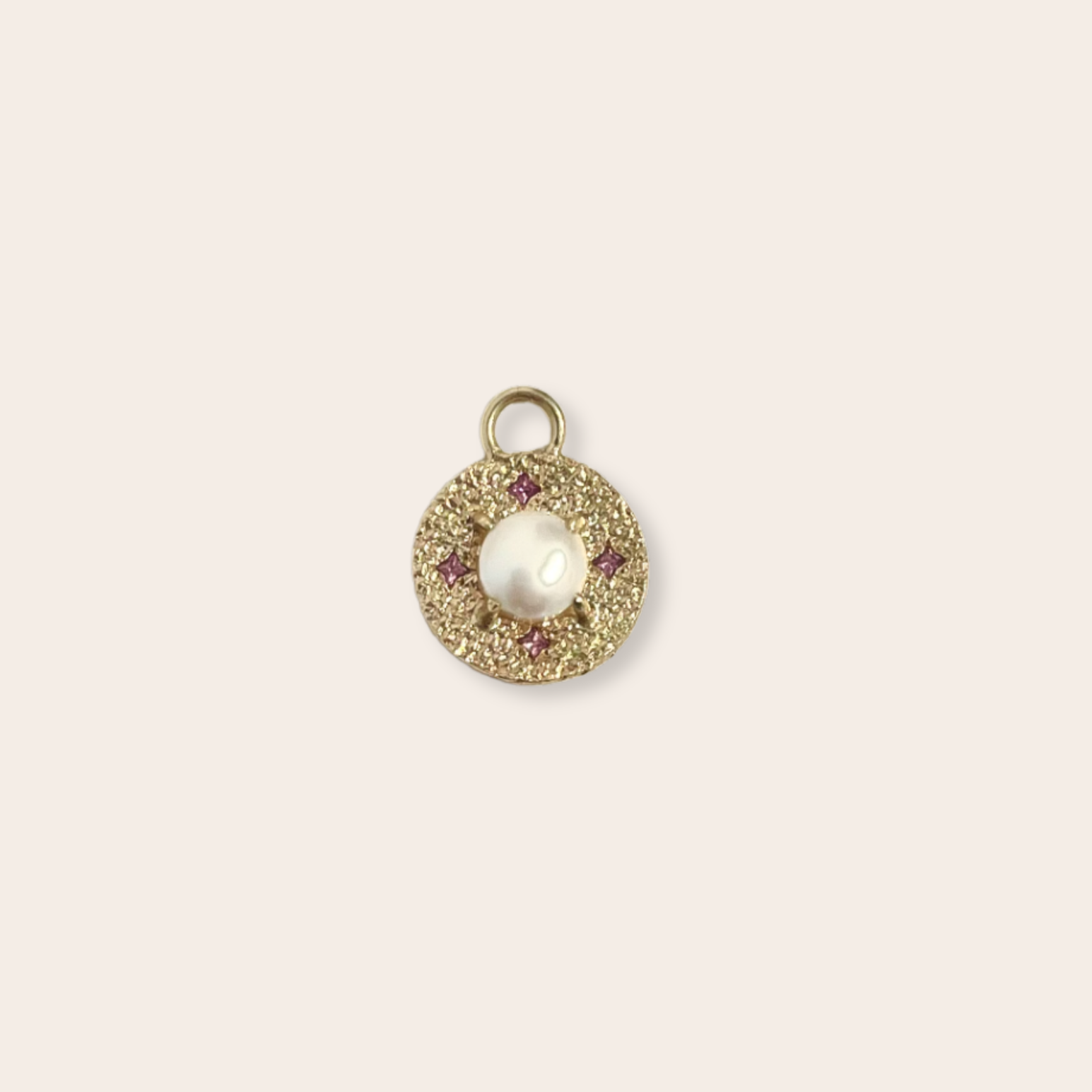 pearl charm w sapphires and lavender
