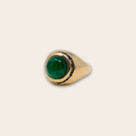 14K Yellow Gold Emerald with Sapphire and Diamond