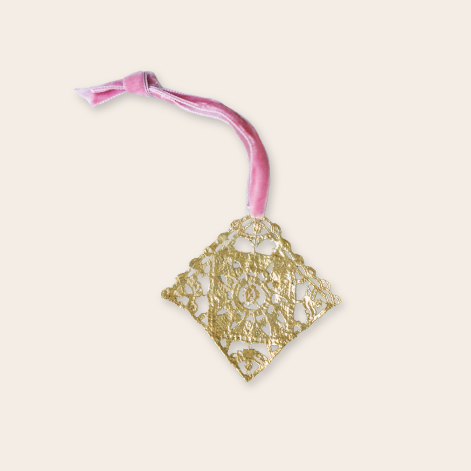 small brass lace ornament