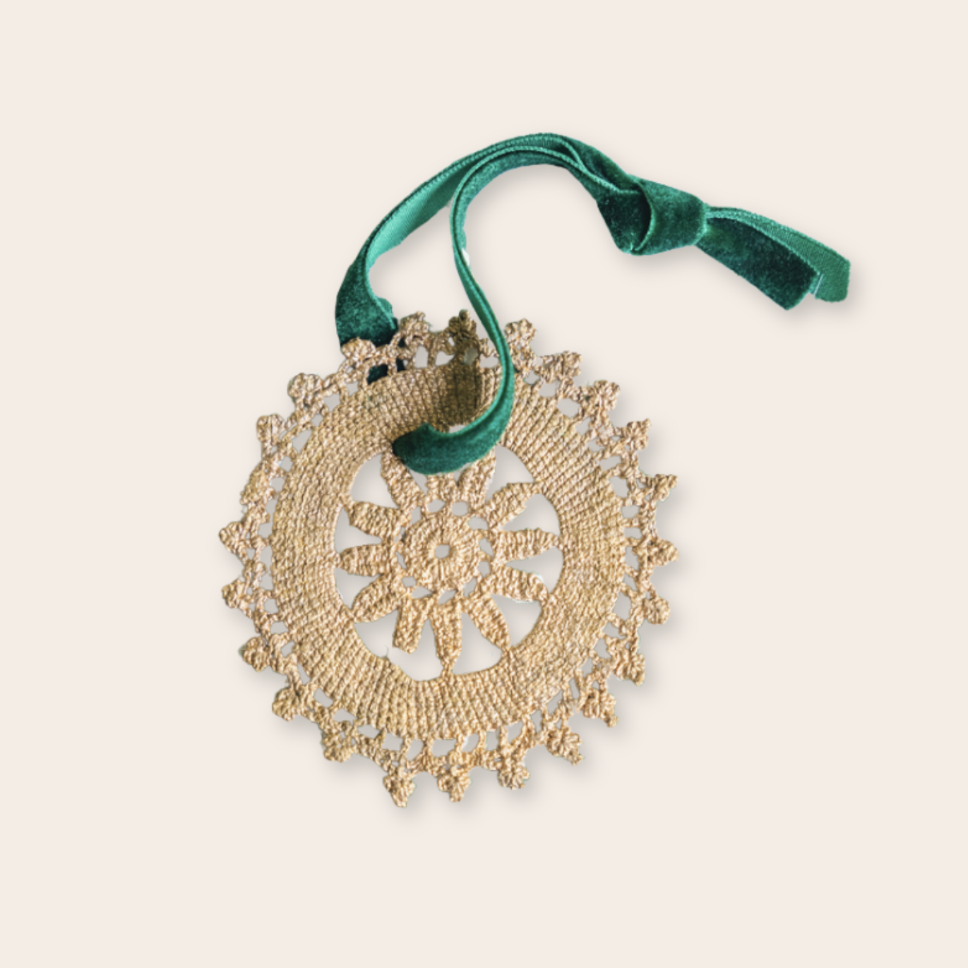 Medium Brass Circle Ornament