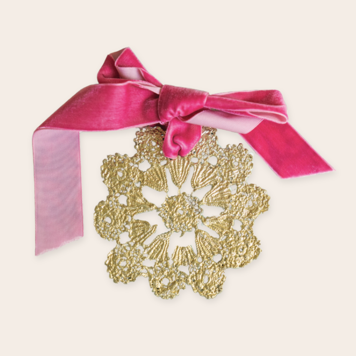 Large Brass Flower Ornament