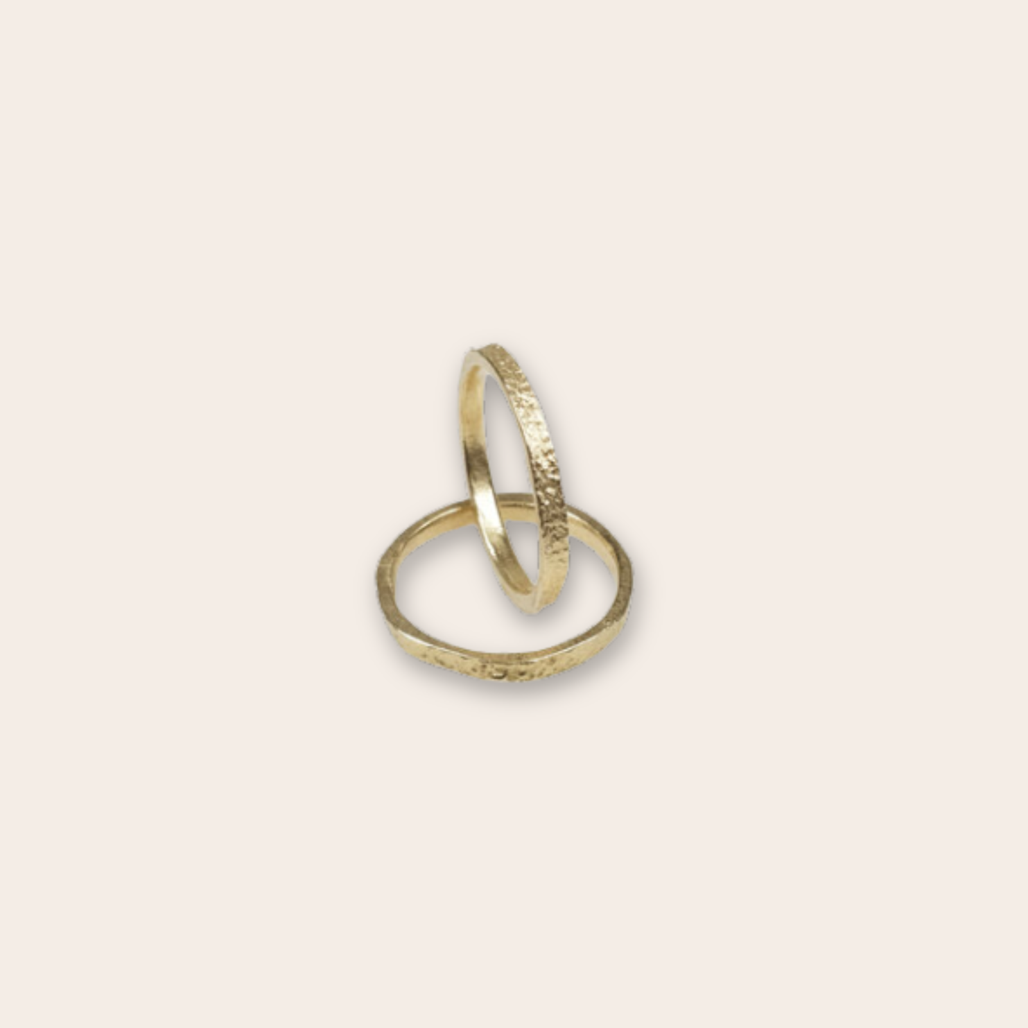 14k yg stacking band
