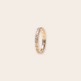 14k yg princess cut with white sapphires
