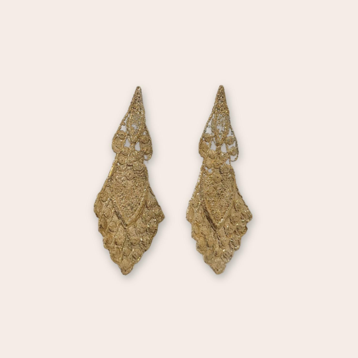 bronze large teardrop
