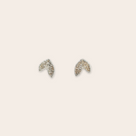 Silver Small Leaf Stud